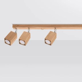 Spot KEKE 6xGU10/40W/230V stejar Sollux SL.1039