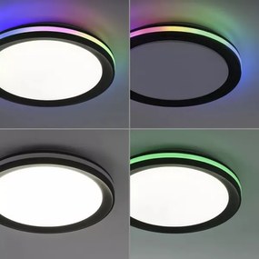 Plafonieră LED RGBW dimabilă JUST LIGHT. 7509018 GANGES LED/24W/230V + telecomandă
