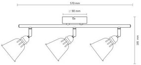 Spot FIONA 3xE14/8W/230V verde