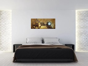 Tablou cu aparatele istorice ale ceasurilor (120x50 cm)