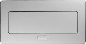 Priza incorporabila in blat Multi Soft GTV, 2 prize Schuko, USB A + C, HDMI, RJ45, aluminiu, 240 x 120 mm Aluminiu Plastic, Aluminiu, L:240 mm; l:120