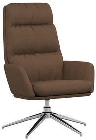 341133 vidaXL Scaun de relaxare, maro, material textil