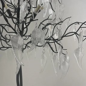 Lampadar de cristal 5xG9/40W/230V negru