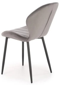 Scaun K538 velvet gri H85 cm