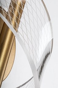 Aplica de perete LED din metal auriu Zofrael