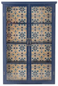 Dulap din lemn masiv cu vitrina din sticla securizata, mediteranean, Hazem