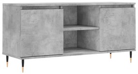 827008 vidaXL Comodă TV, gri beton, 104x35x50 cm, lemn compozit