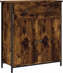 vidaXL Servantă, stejar fumuriu, 70x30x80 cm, lemn prelucrat