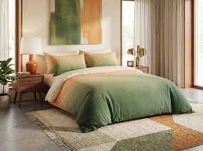 Lenjerie de pat din microfibra VEROLA verde Dimensiune lenjerie de pat: 2 buc 70 x 80 cm | 160 x 200 cm