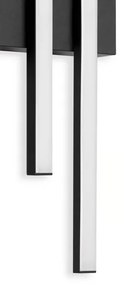 Telefunken - Aplica LED de exterior pentru perete 2xLED/4W/230V IP44 negru