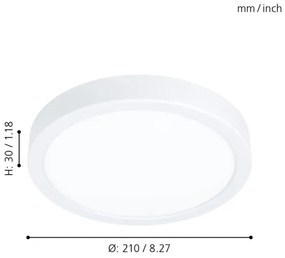 Eglo 99258 - Plafonieră LED reglabilă FUEVA 5 LED/16,5W/230V