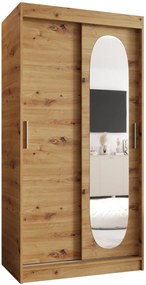 Dulap de haine 100 cm Ronny (Stejar artisan). 1126043