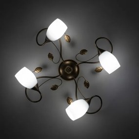 BRILAGI - Plafonieră GRACE 4xE27/40W/230V diam. 68 cm patină/cupru