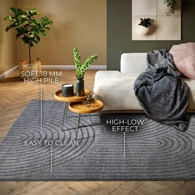 Covor gri antracit 80x120 cm Panglao New York Anthracite – Elle Decoration
