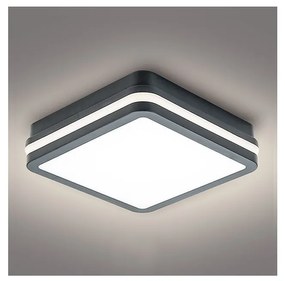 Brilagi - Corp de iluminat LED de exterior cu senzor BENE, 18W, 230V, 22x22 cm, IP54