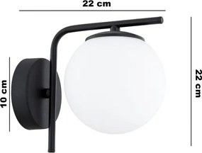 Brilagi - Aplica de perete MILO 1xE27/60W/230V neagră