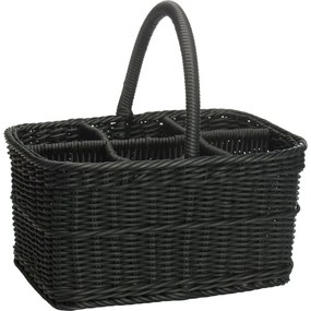 Coș Westmark pentru 6 sticle 38 x 29 x 20 cm,negru