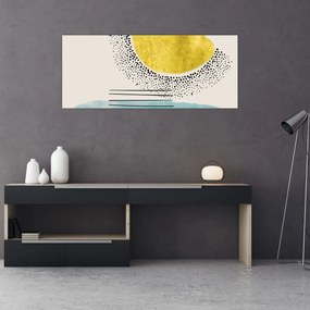 Tablou - pictură abstractă de plajă N⁰2 (120x50 cm)