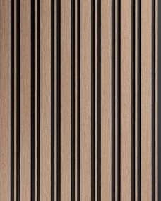 Panou riflat 3D Milo, Oak Sonoma, 270x11.6cm, Lamelio