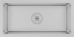 vidaXL Chiuvetă de bucătărie lucrată manual, oțel inoxidabil