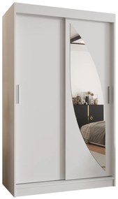 Dulap de haine 120 cm Milain (alb). 1125995