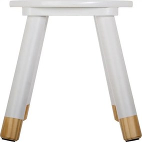 Scaunul pentru copii din lemn STOOL WHITE