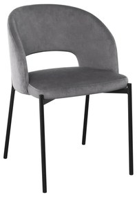 Scaun K455 Velvet Gri – H77