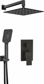 Sistem de dus incastrat Deante Anemon Bis negru