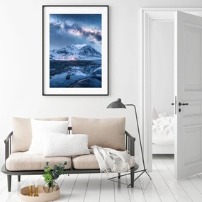 Poster - Munte sub cerul cu stele (A4)