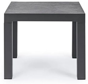 Masuta de cafea pentru gradina, metal / ceramica, antracit, 50x50x46 cm, Kledi Bizzotto