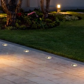 Spot modern de sol bej GU10 50mm reglabil IP65 - Delux