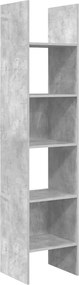vidaXL Bibliotecă, gri beton, 40x35x180 cm, lemn prelucrat