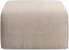 Taburet maro deschis cu tapițerie din chenille Lani – Makamii