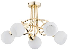 Lustră aplicată ERYKA 5xE14/10W/230V auriu