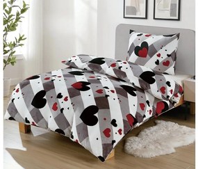 Lenjerie cocolino COLOR HEARTS colorate Dimensiune lenjerie de pat: 70 x 90 cm | 140 x 200 cm