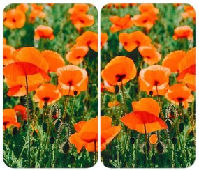 WENKO 2521434500 - Placă de acoperire ABDECKPLATTE, model Floare/Plantă, 30 x 52 cm, multicolor