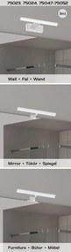 Aplica LED pentru baie protectie IP44 Oliro L-40cm