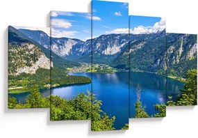 Tablou - Lacul Hallstatt, Hallstatt, Austria (150x105 cm)
