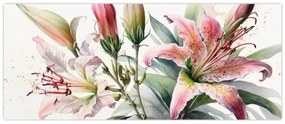 Tablou - Crinii, ilustrații (120x50 cm)