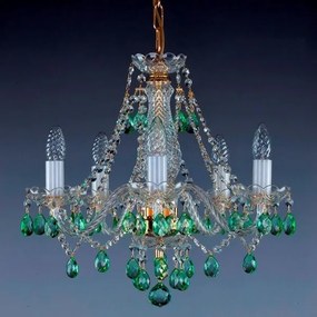 Candelabru cristal Bohemia 5 brate, diam. 48cm Magda V 5005 CE