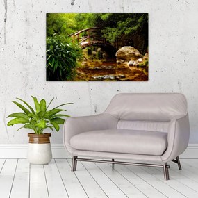 Tablou - Pod prin râu (90x60 cm)