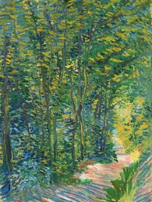 Reproducere A path in the woods (Vintage Landscape) - Vincent van Gogh, (30 x 40 cm)