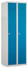 Dulap metalic, 60 x 50 x 180 cm, blocare, albastru - ral 5012