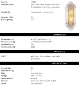 Aplica de perete design LUX Ginnis