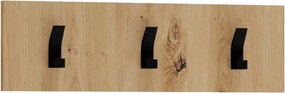 Cuier CLIF W-50, stejar artisan, PAL laminat, 50x15 cm