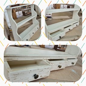 Corp suspendat, L79 18 H68 cm, 3 sertare, lemn masiv