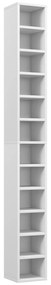HOMCOM Depozite pentru CD-uri și DVD-uri cu 12 compartimente, capacitate maximă 204 CD-uri, 21 x 20 x 175 cm, alb | Aosom Romania