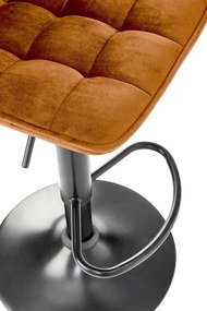 Scaun de bar H95 velvet cinnamon