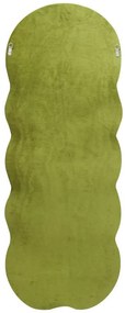 Oglinda decorativa verde din MDF si textil, 160 x 60 x 4 cm, Miki Mauro Ferreti