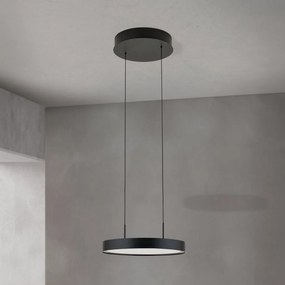 Lustra LED suspendata iluminat sus si jos TEIDE negru